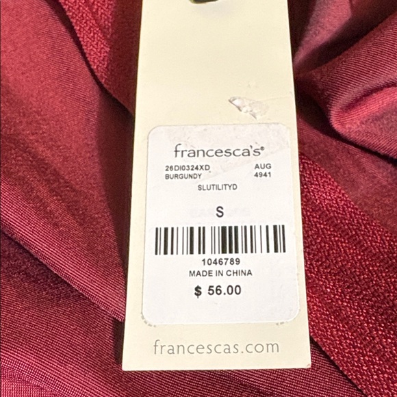 Miami Burgundy Wrap Mini Dress - Picture 12 of 12